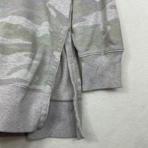 Aerie Oversized Camo Sweatshirt Size XL Green Muted Terry Loungewear Athleisure - Picture 6 of 10